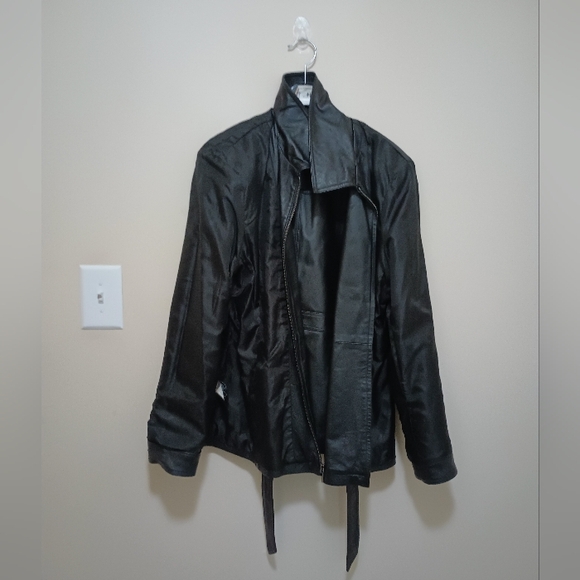 East 5th Genuine Leather Women's Jacket /Coat Black Size Xlarge - Picture 4 of 10